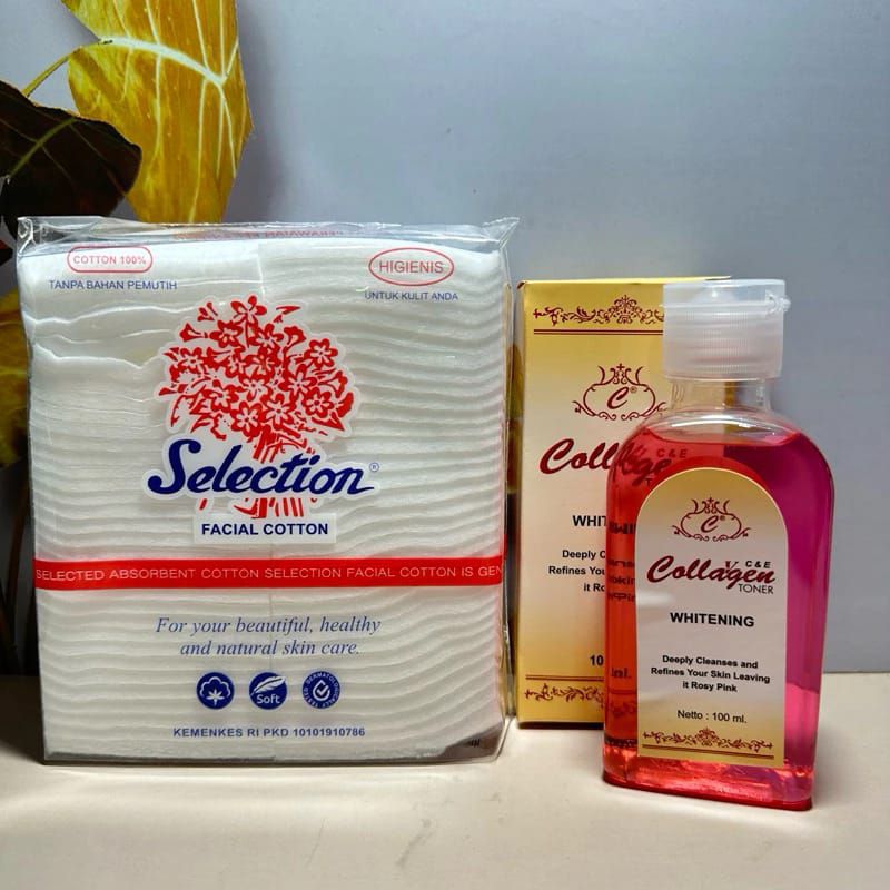 paket toner collagen dan kapas