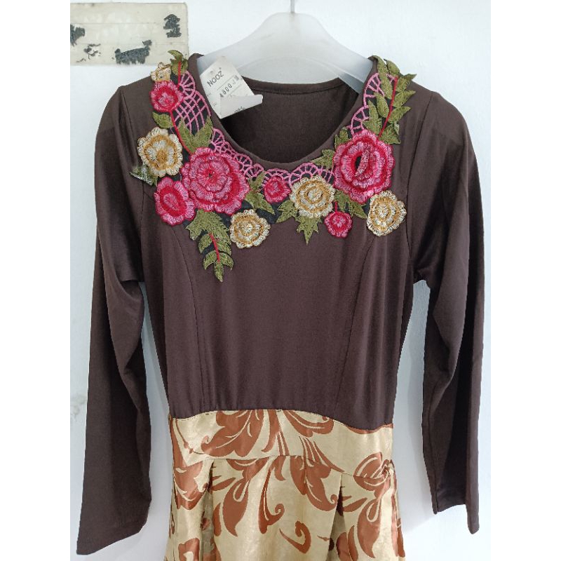 gamis jodha coklat