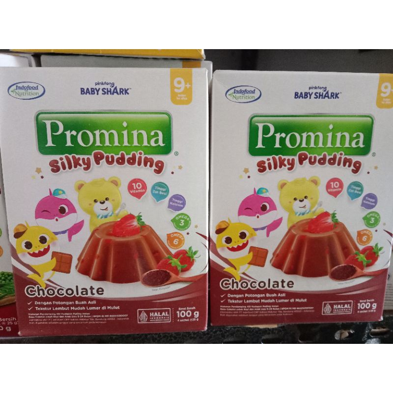 promina puding silky 100gr cholate/ stroberi