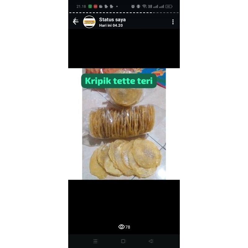 KRIPIK TETTE TERI
