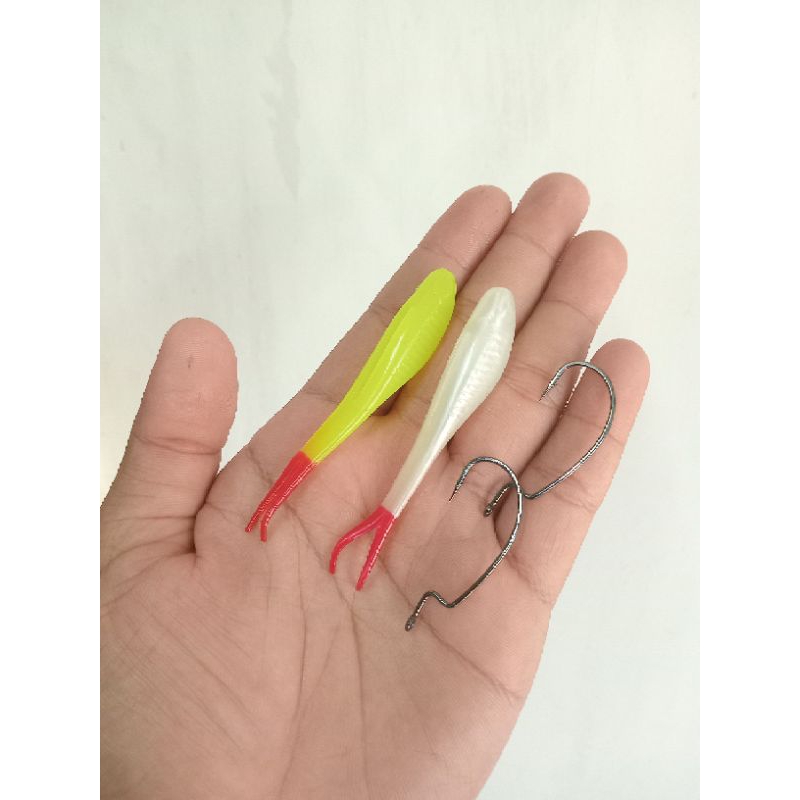 Umpan Casting Gabus Softlure Silencer 7,5cm + Hook