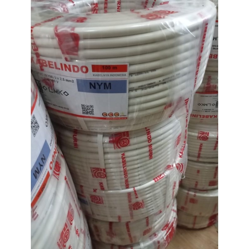 Kabelindo nym 3x2,5 100 meter per roll