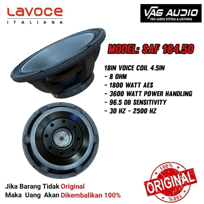 SPEAKER COMPONENT LAVOCE SAF 184.50