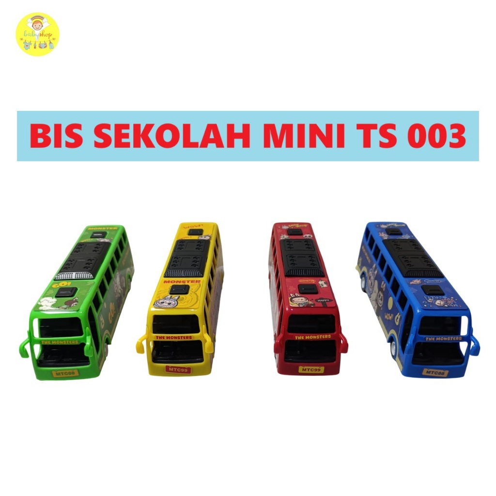 Mainan Bis Sekolah Mini School Bus Pullback TS 003