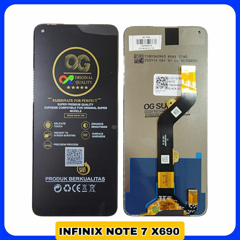 lcd touchscreen infinix note 7 x690