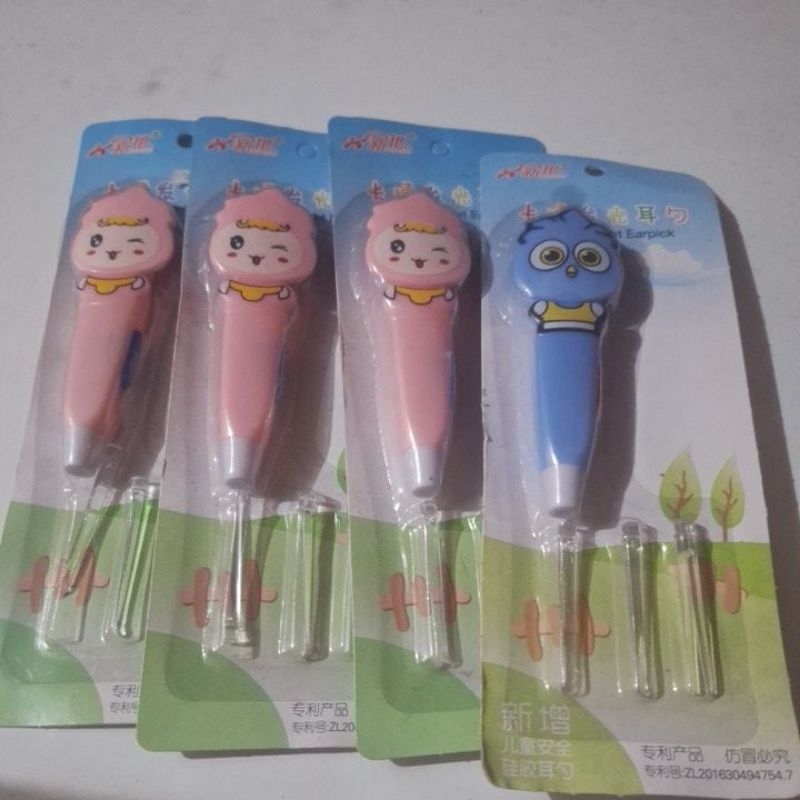 korek kuping cartoon light earpick
