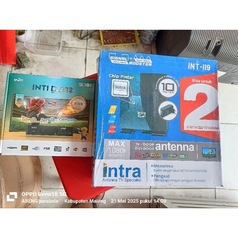 DVBT2 INTI+ ANTENA INTRA + KABEL