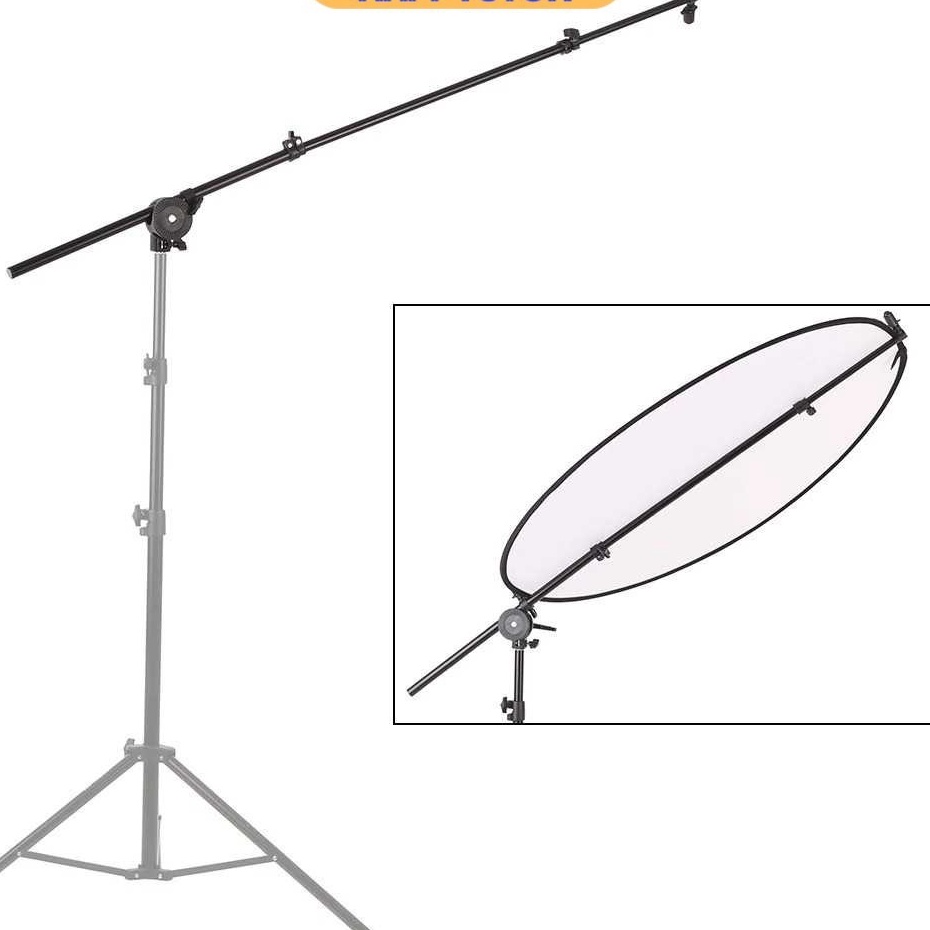TaffSTUDIO Boom Arm Swivel Extension Reflector Diffuser Clamp  CD6