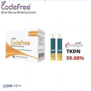 Tes Strip Gula SD Biosensor 25s / CodeFree Code free SDBiosensor isi 25