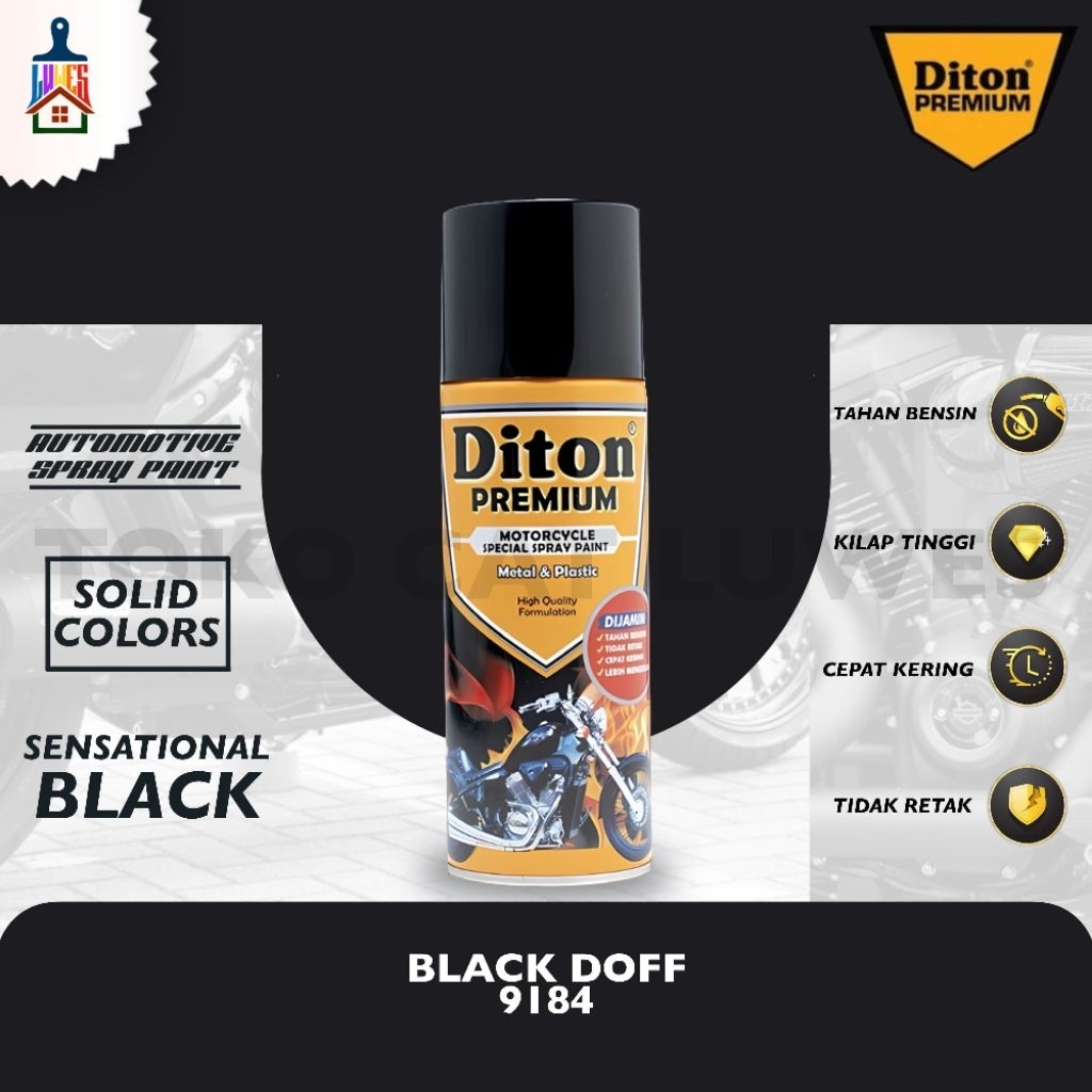 Cat Semprot DITON PREMIUM - Black Doff 400cc