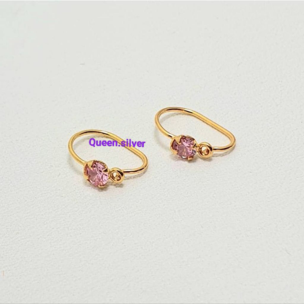 ANTING KENIP BAYI PERAK 925 LAPIS MAS