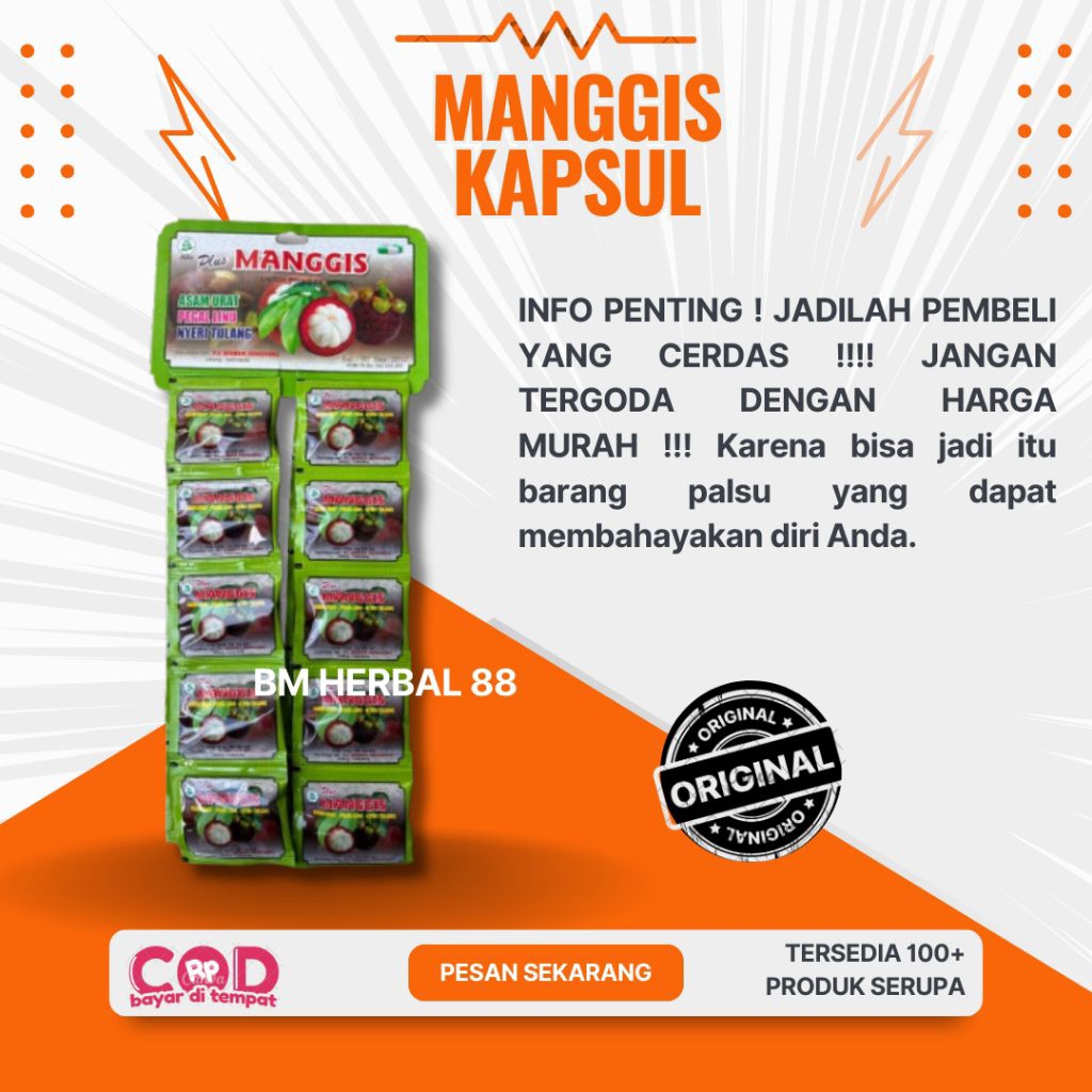 Plus Manggis Kapsul Original 100%