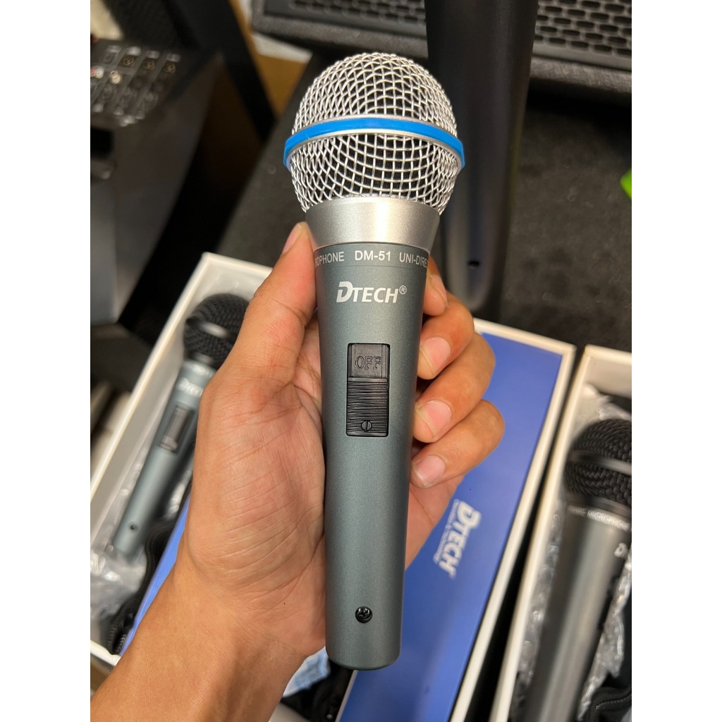 Microphone Kabel DTECH -5.1 Dynamic Microphone 5.1 Mic Vocal