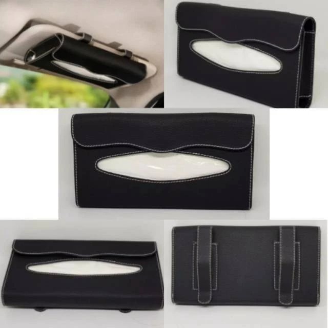 Tempat tissue mobil jepit sunvisor