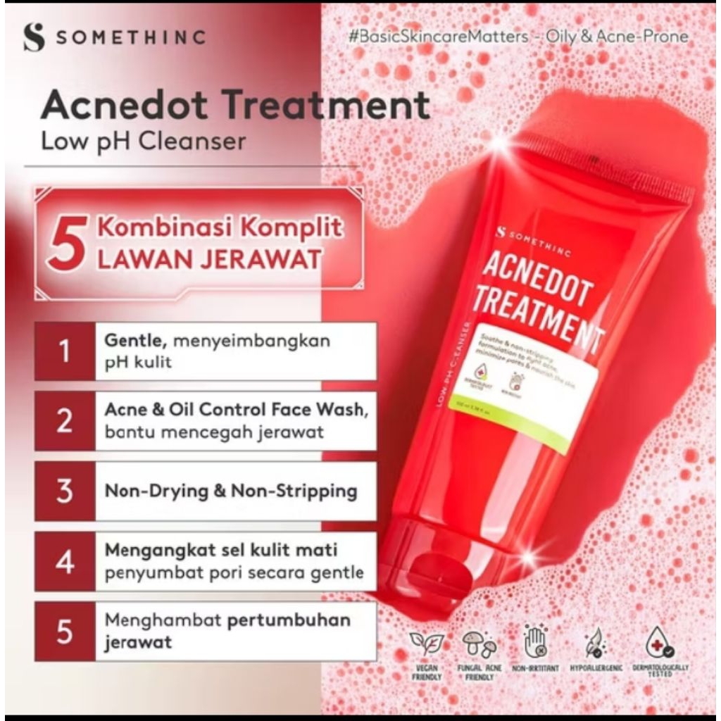 SOMETHING ACNEDOT Treatment Low PH Cleanser