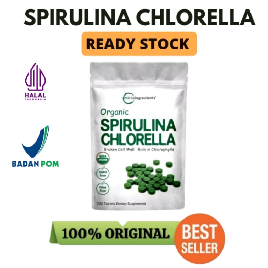 Micro Ingredients CHLORELLA Spirulina Asli Bpom