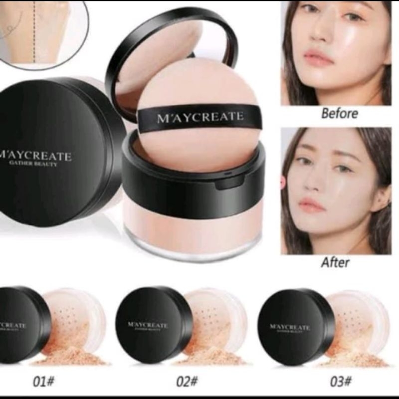 bedak tabur maycreate