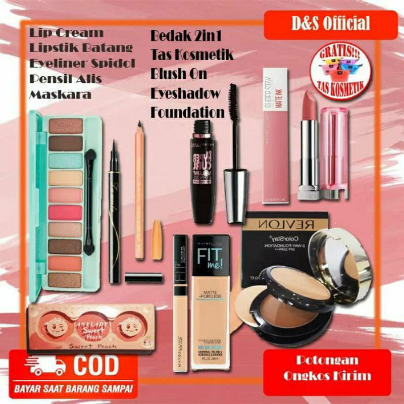 Maybelline satu set make up