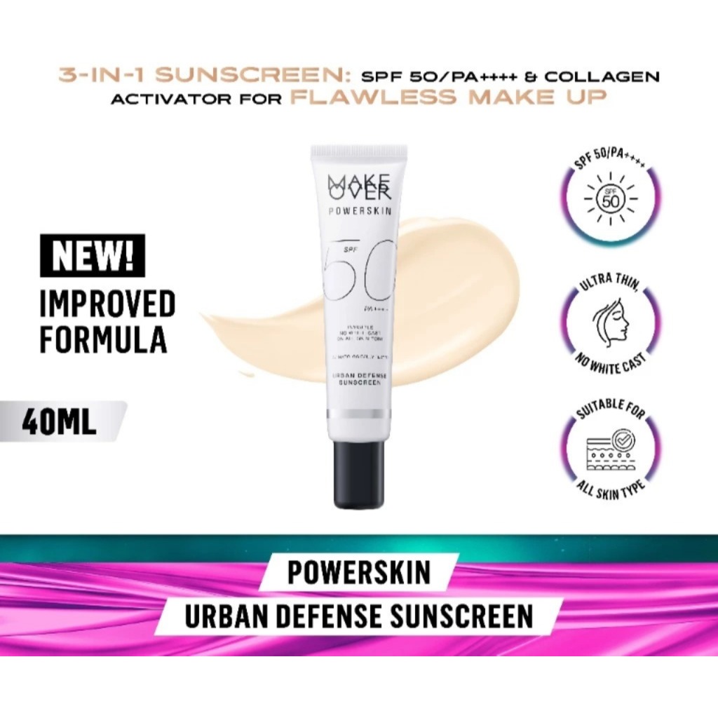 Make Over Powerskin Urban Defense Sunscreen 40ml