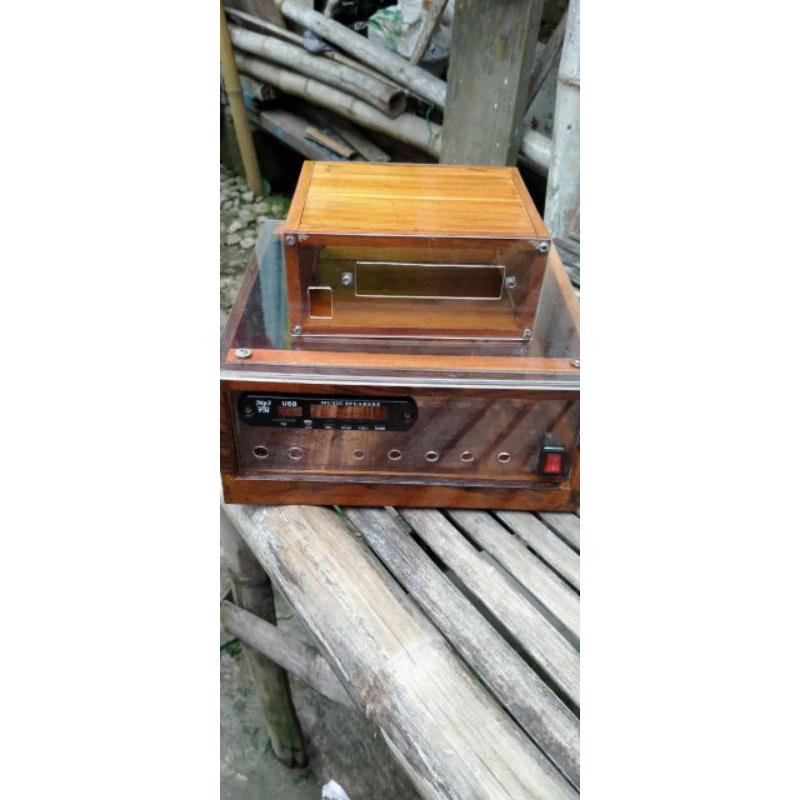 Box Bluetooth mp3 kayu