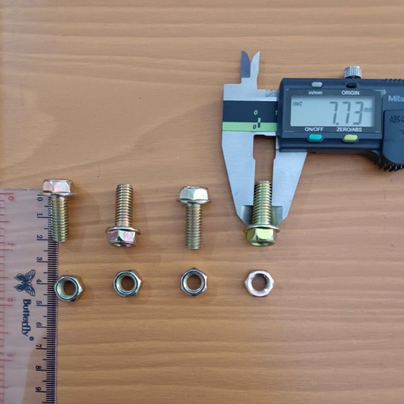 Baut flange bolt M8 x 20