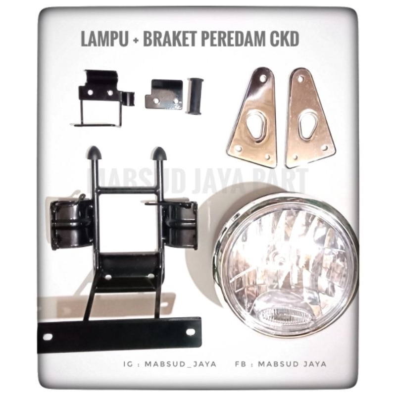 lampu rx peredam, bracket rx peredam