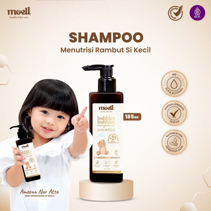 Moell Bubbles Bubbles Shampoo 185g