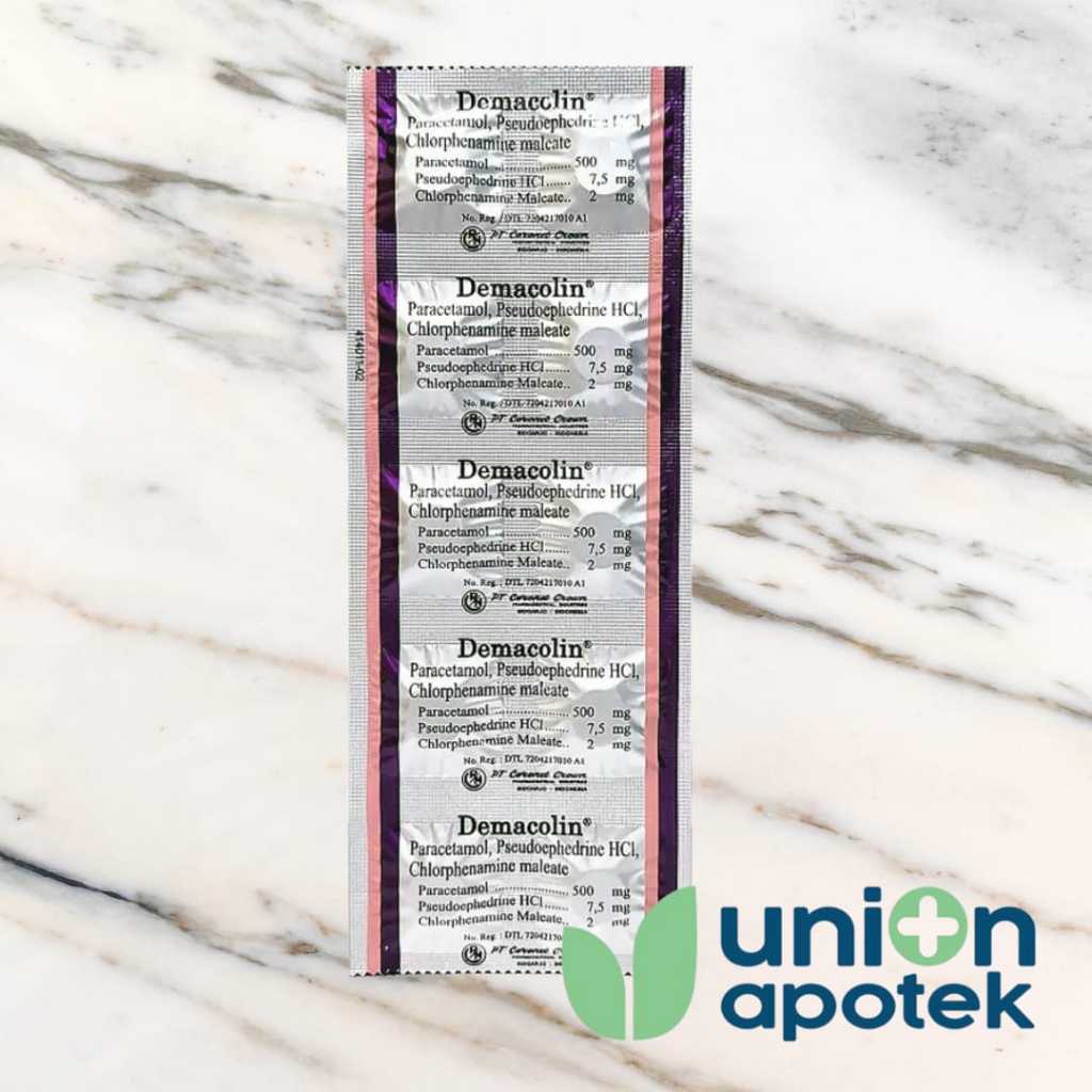 DEMACOLIN TABLET Strip Isi 10 tablet