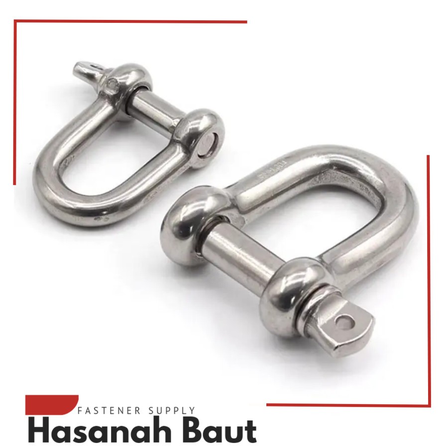 D Shackle 5MM Stainless 304