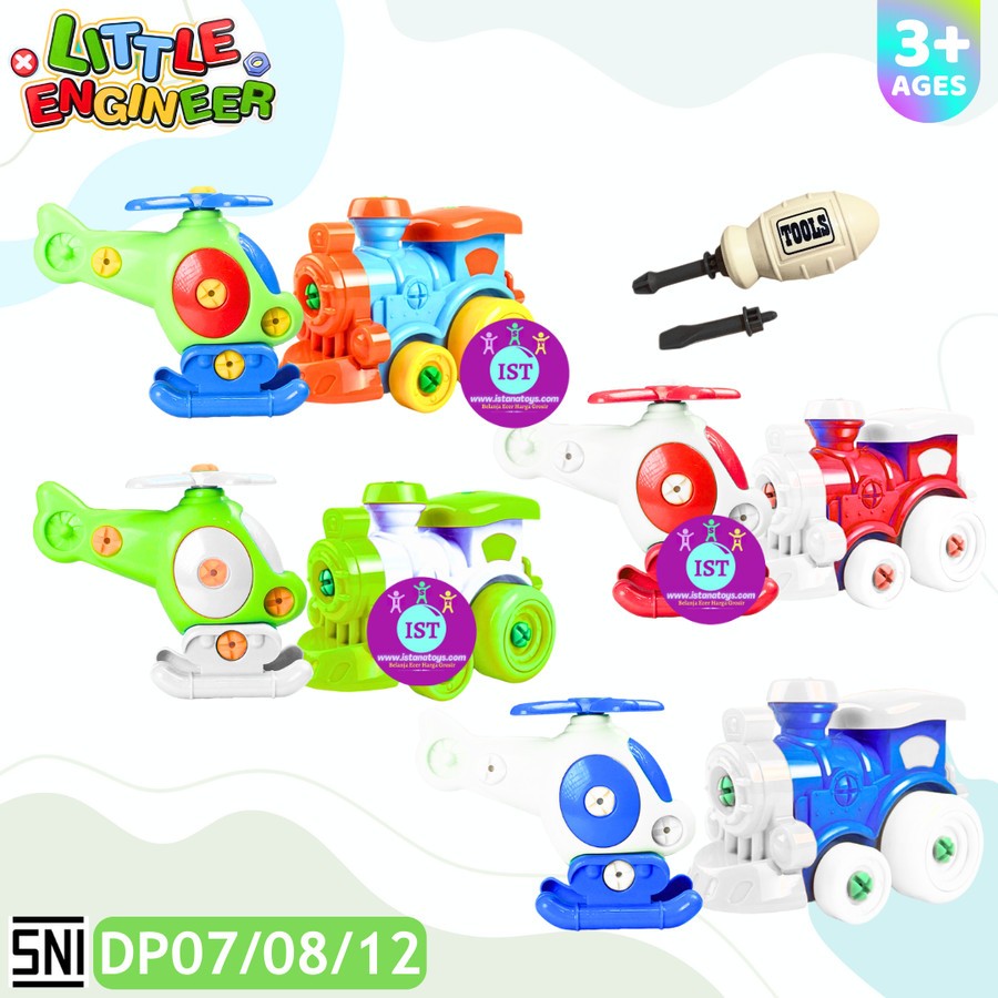 COM Mainan Bongkar Pasang Little Engineer 2pcs DP09