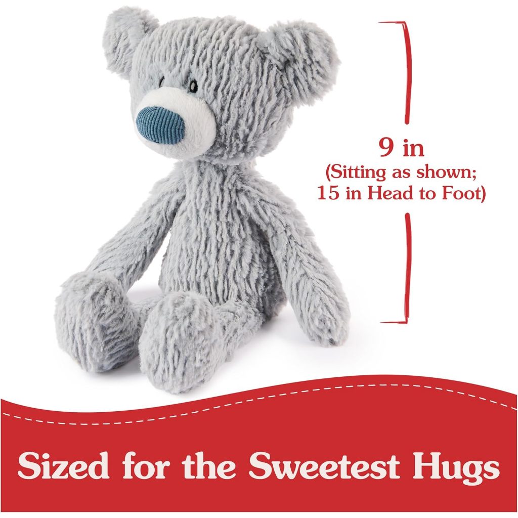 GUND - Boneka Teddy bear Wavy Toothpick Bear Gray