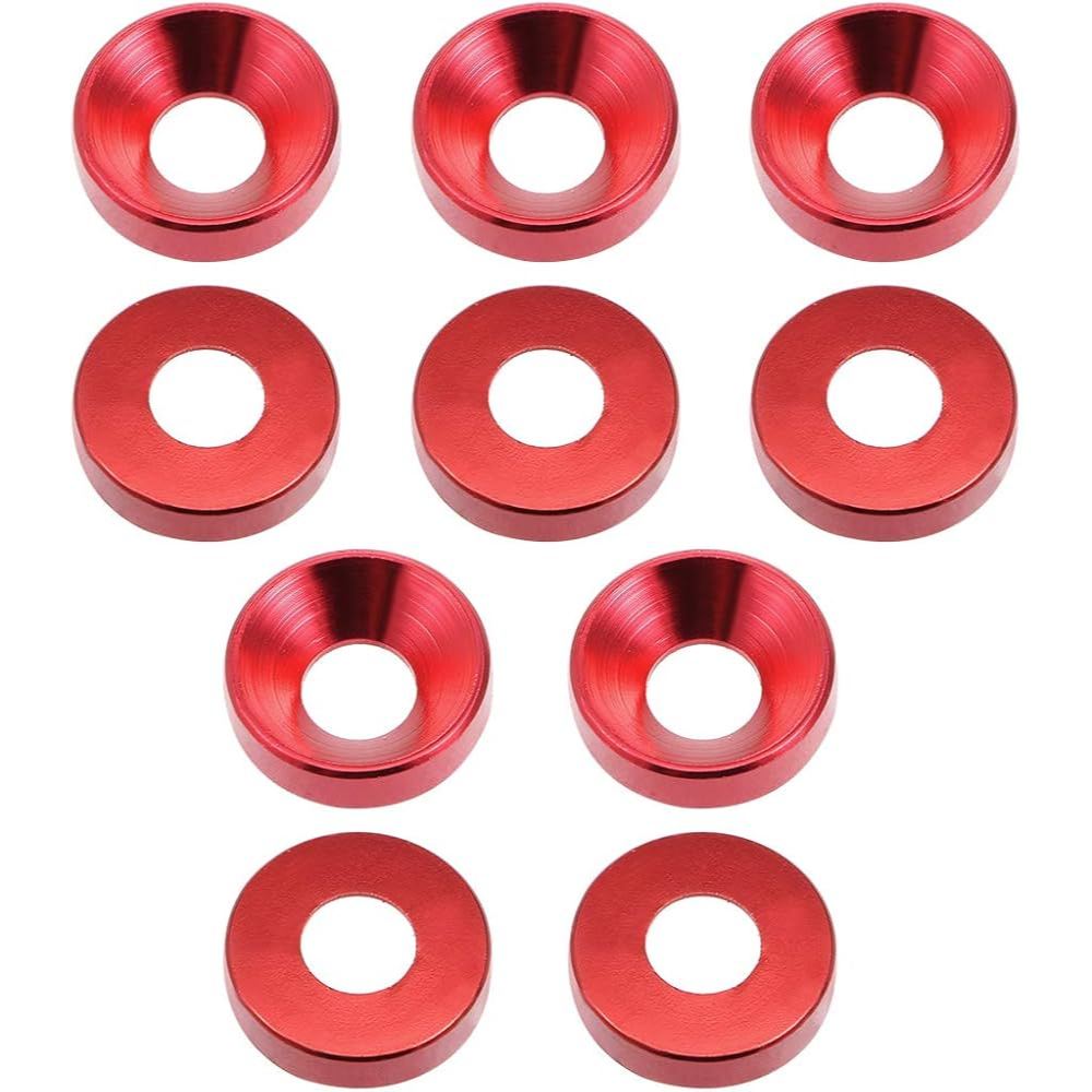 M3 Countersunk Aluminum Washer (1PC) - Red