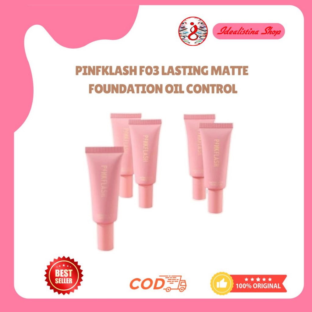 Pinfklash F03 Lasting Matte Foundation