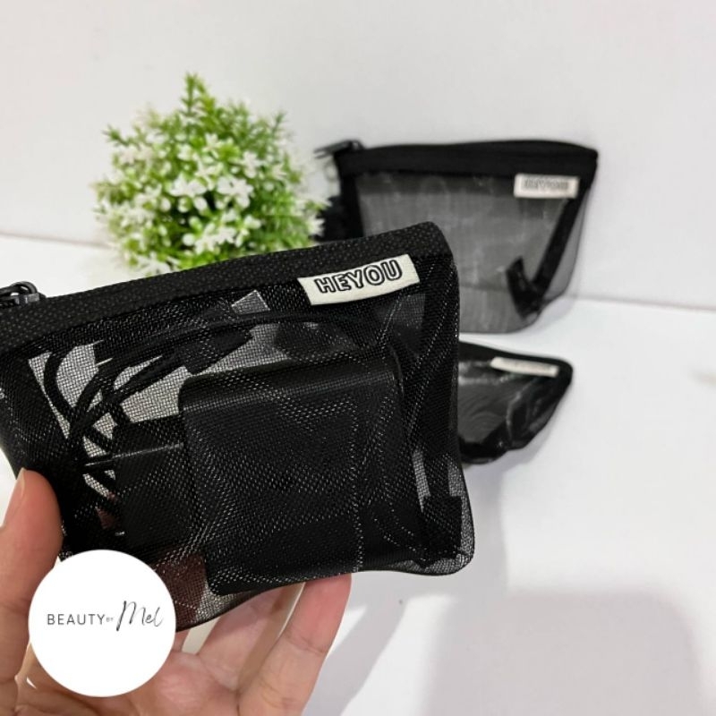 Pouch Mini Pouch Cosmetic Dompet Jaring Mini