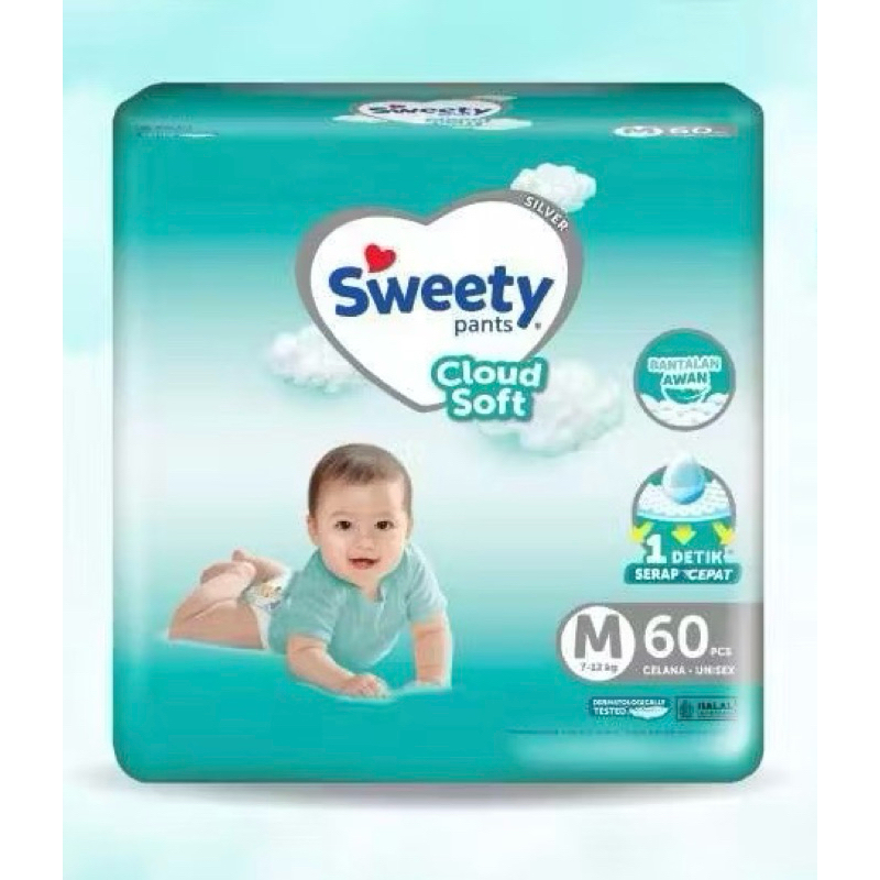 SWEETY SILVER PANTS M60