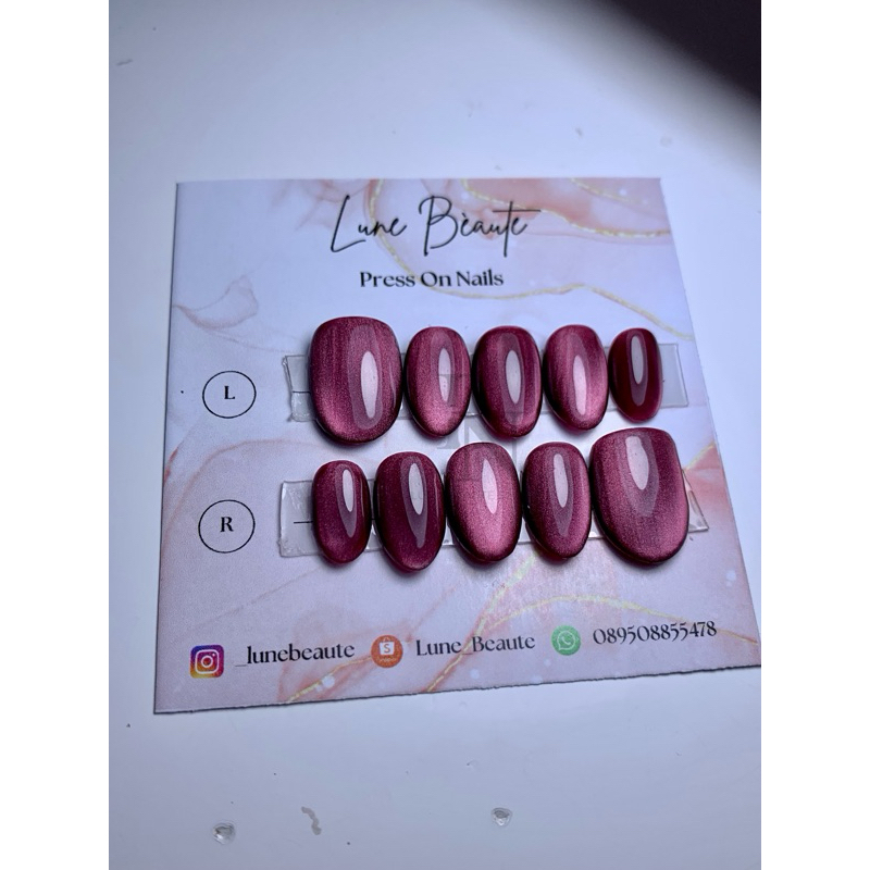 Cat eye burgundy