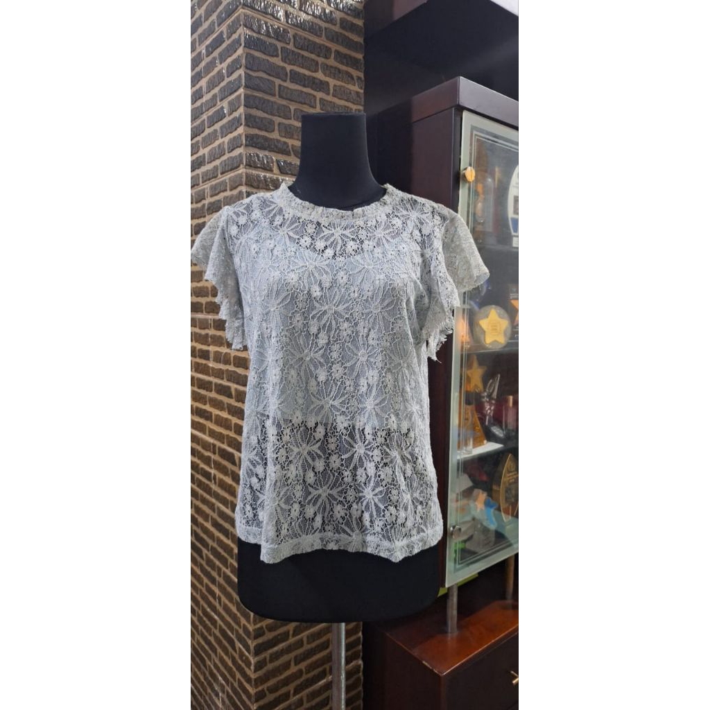 blues brokat/ blues renda
