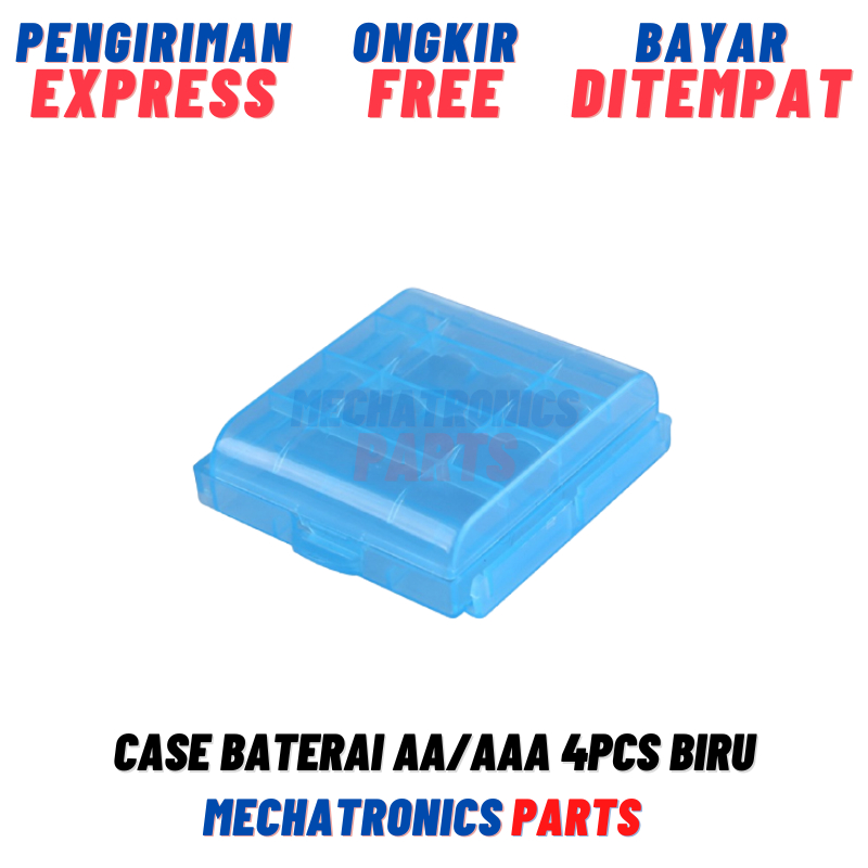 [DEV-9310] CASE BATERAI AA/AAA 4PCS BIRU