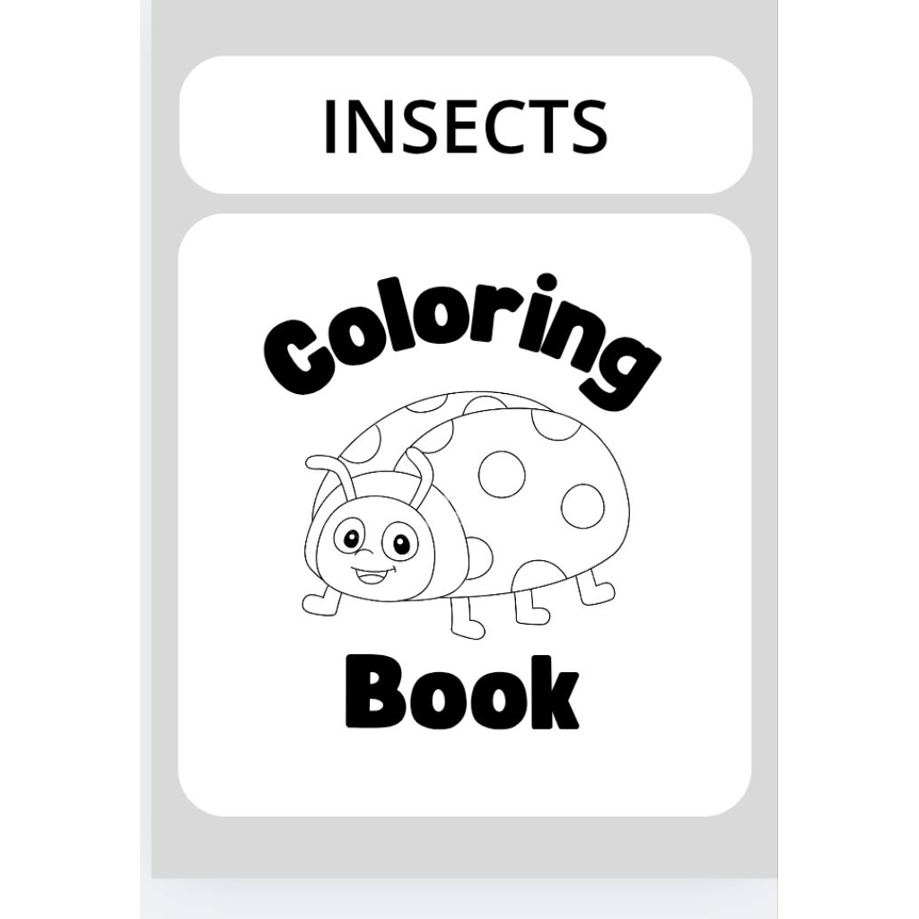 insect coloring book