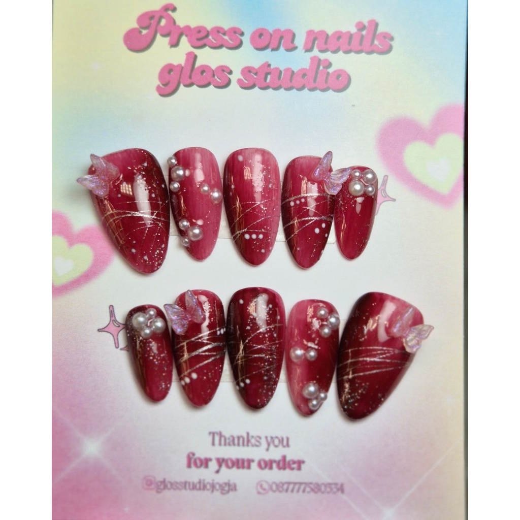 GLOS STUDIO - PRESS ON NAILS MIDNIGHT BLOOM