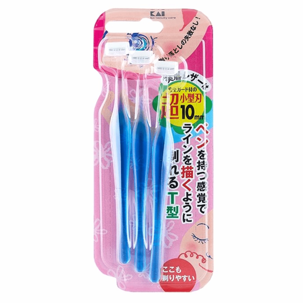 KAI Razor T Type Eyebrow Razor (3pcs)