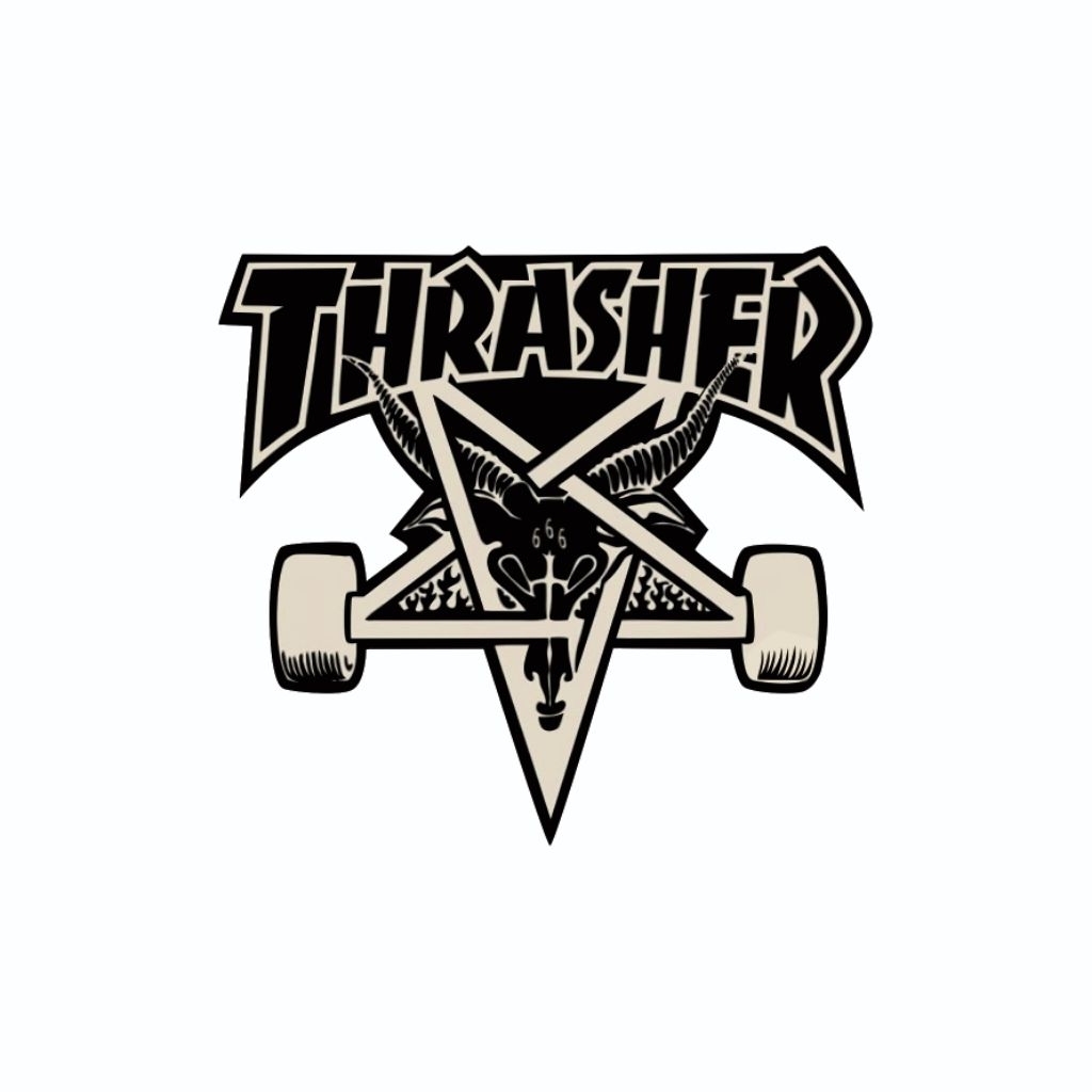 Sticker Tempel "Logo Thrasher"