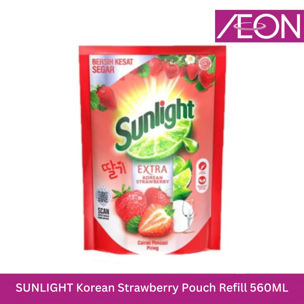 SUNLIGHT Korean Strawberry Pouch Refill  560ML
