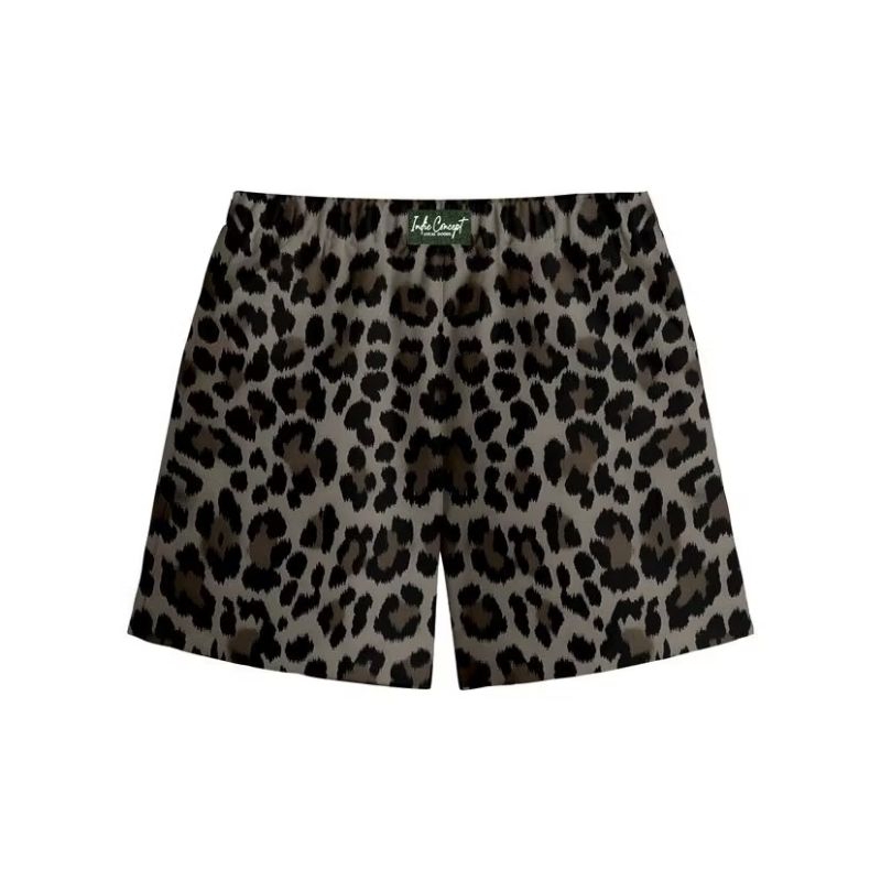 Boxer Pants | Leopard | White | Indie Concept