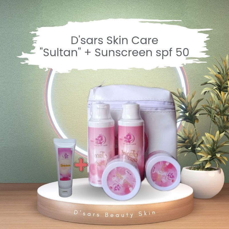 D'SARS paket sultan dan sunscreen spf 50