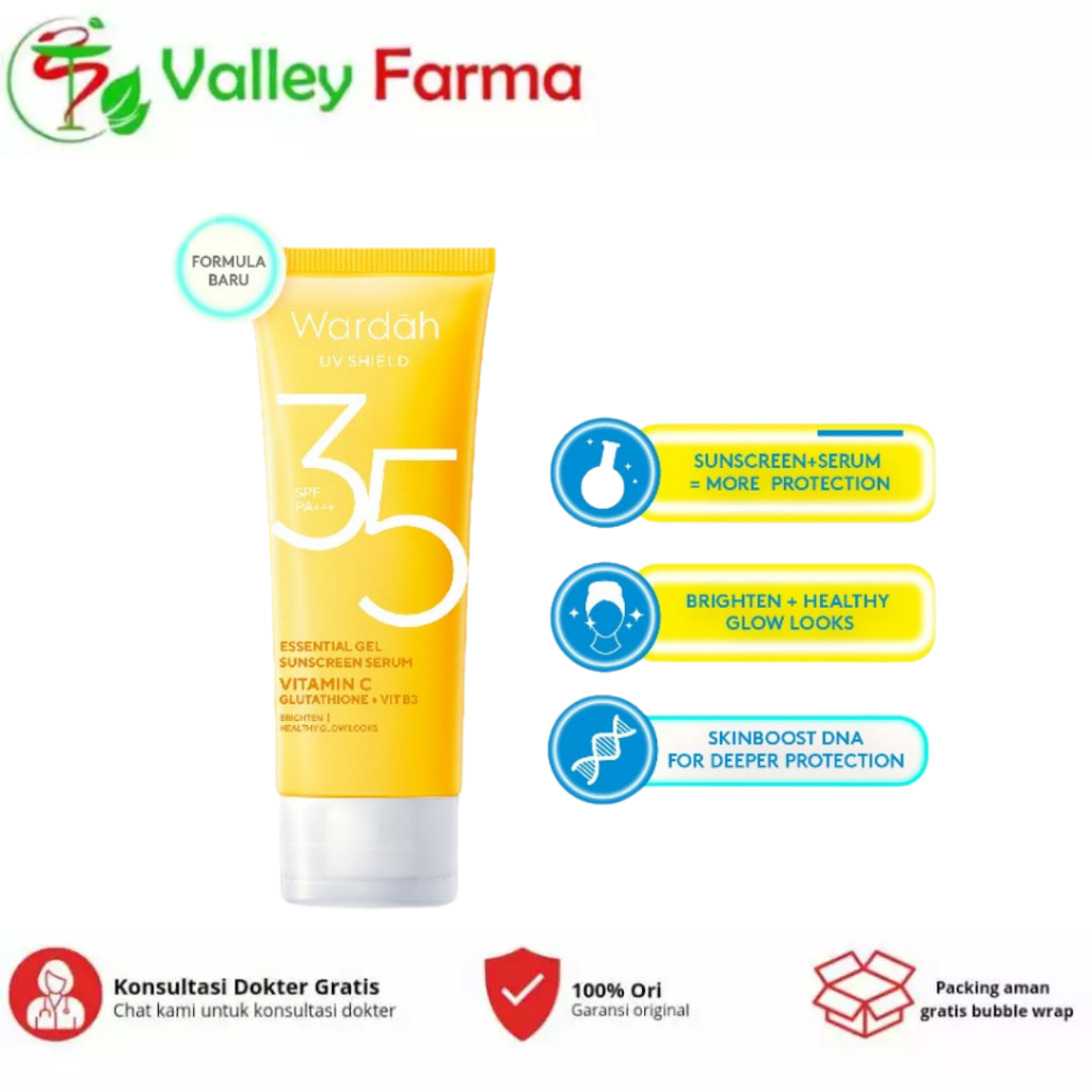 Wardah UV Shield Essential Sunscreen Gel SPF 35