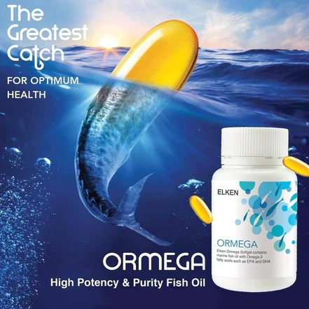 SUPLEMEN ORMEGA FISH OIL 30 SOFTGEL ASLI ORIGINAL