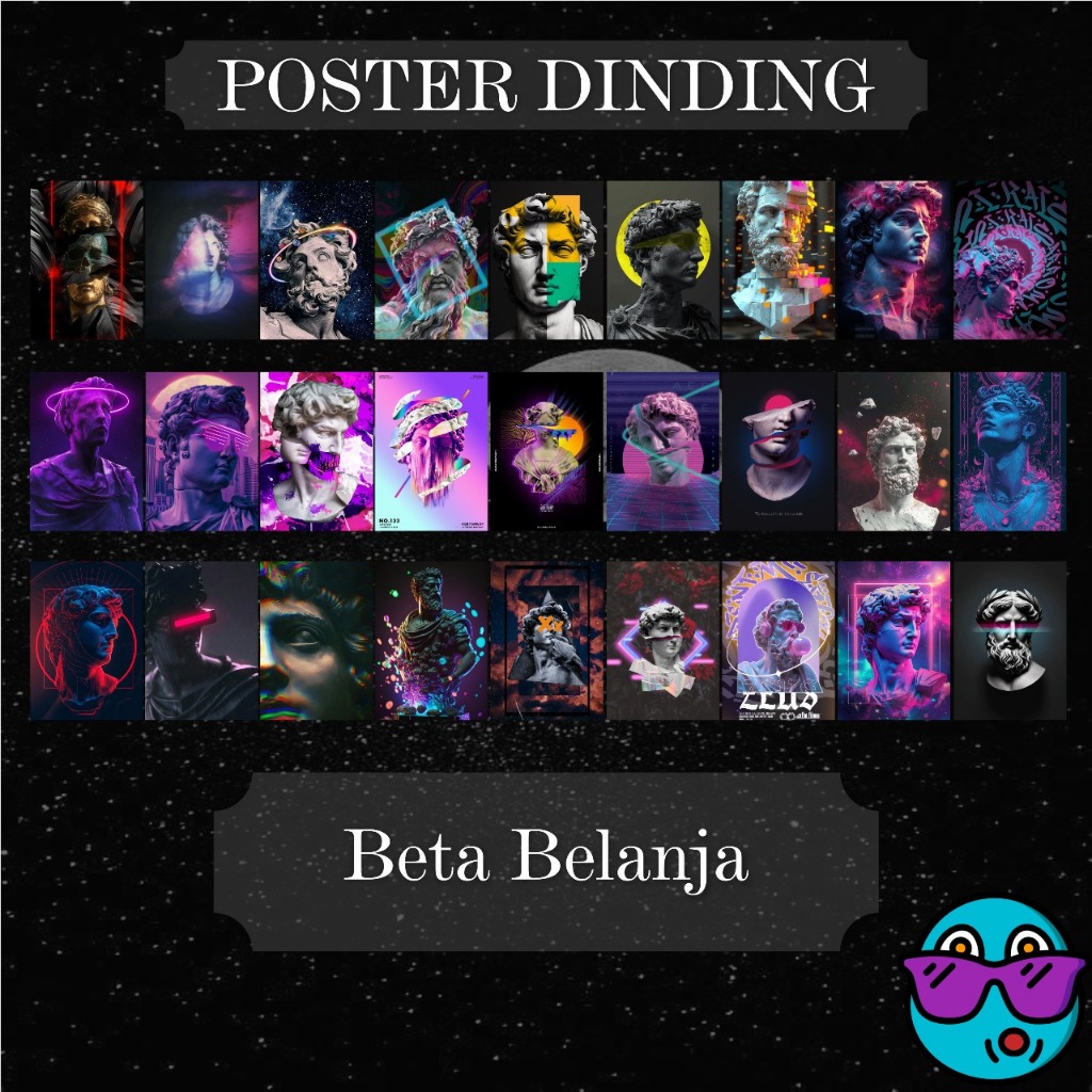 Poster Dinding Aesthetic Sculpture