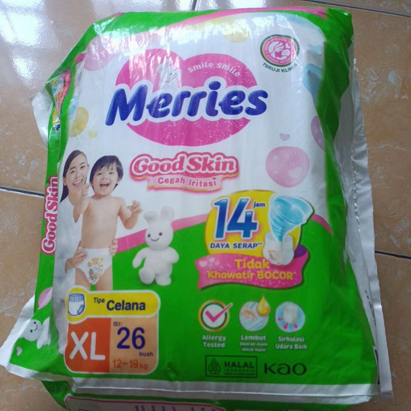 Pempers Merries uk XL