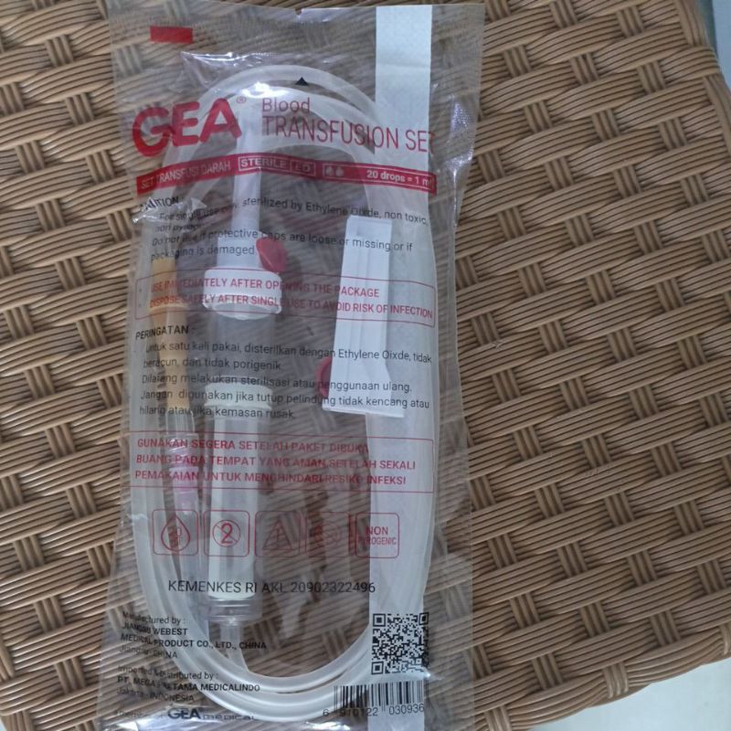 Tranfusi set GEA